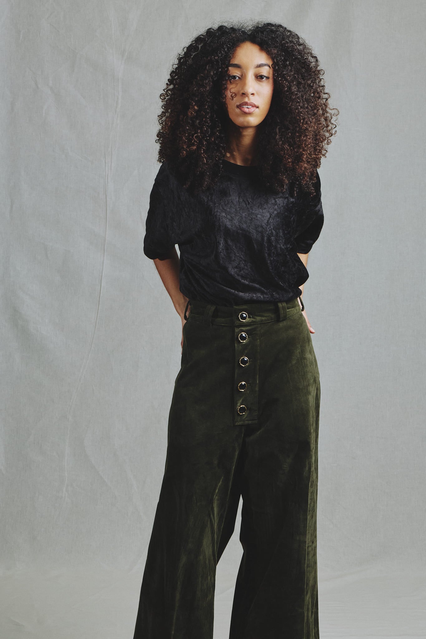 Pantalon Alcantara Vert Olive