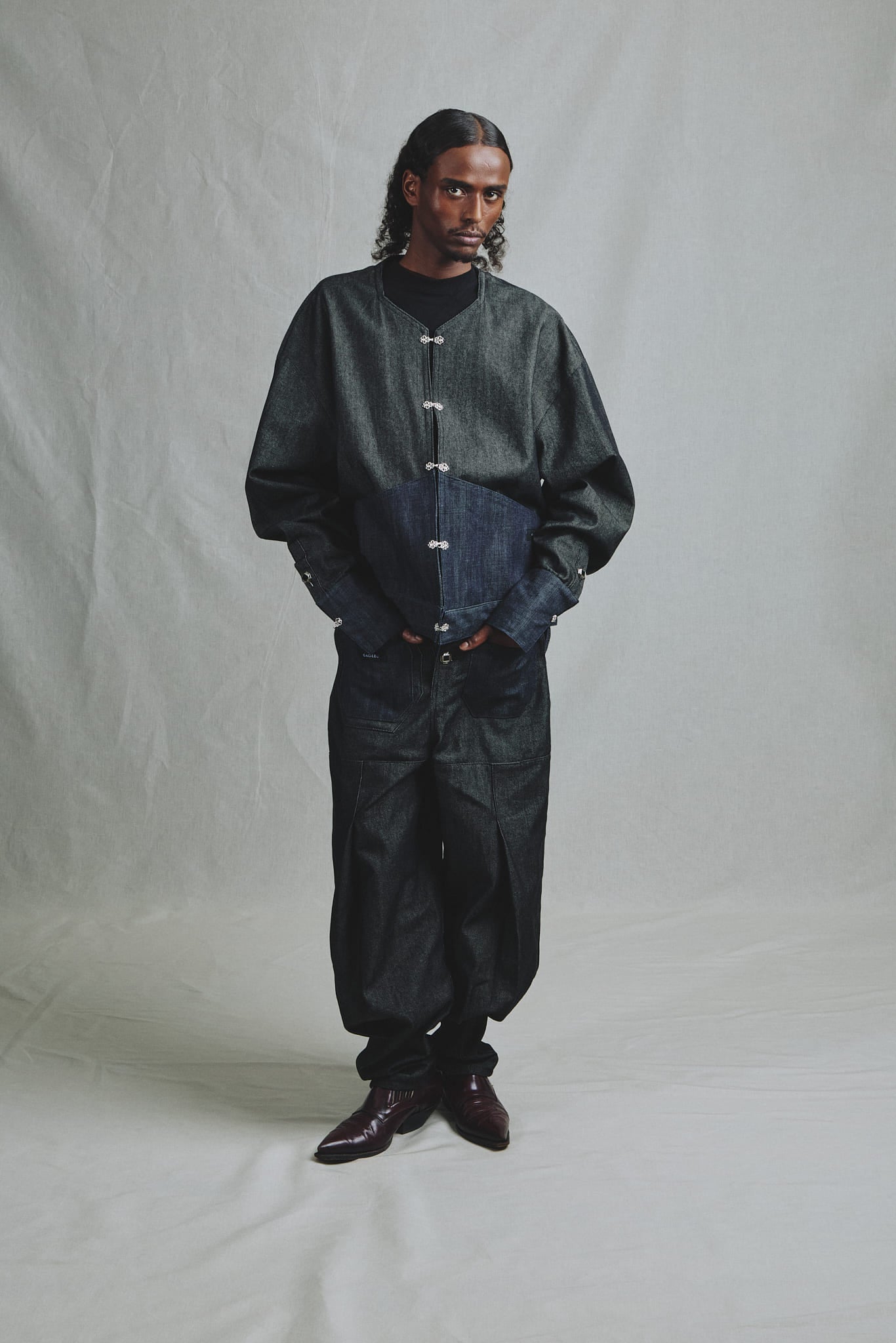 Pantalon Jean Brut Bicolore Coupe Exclusive Galileo 7 Poches