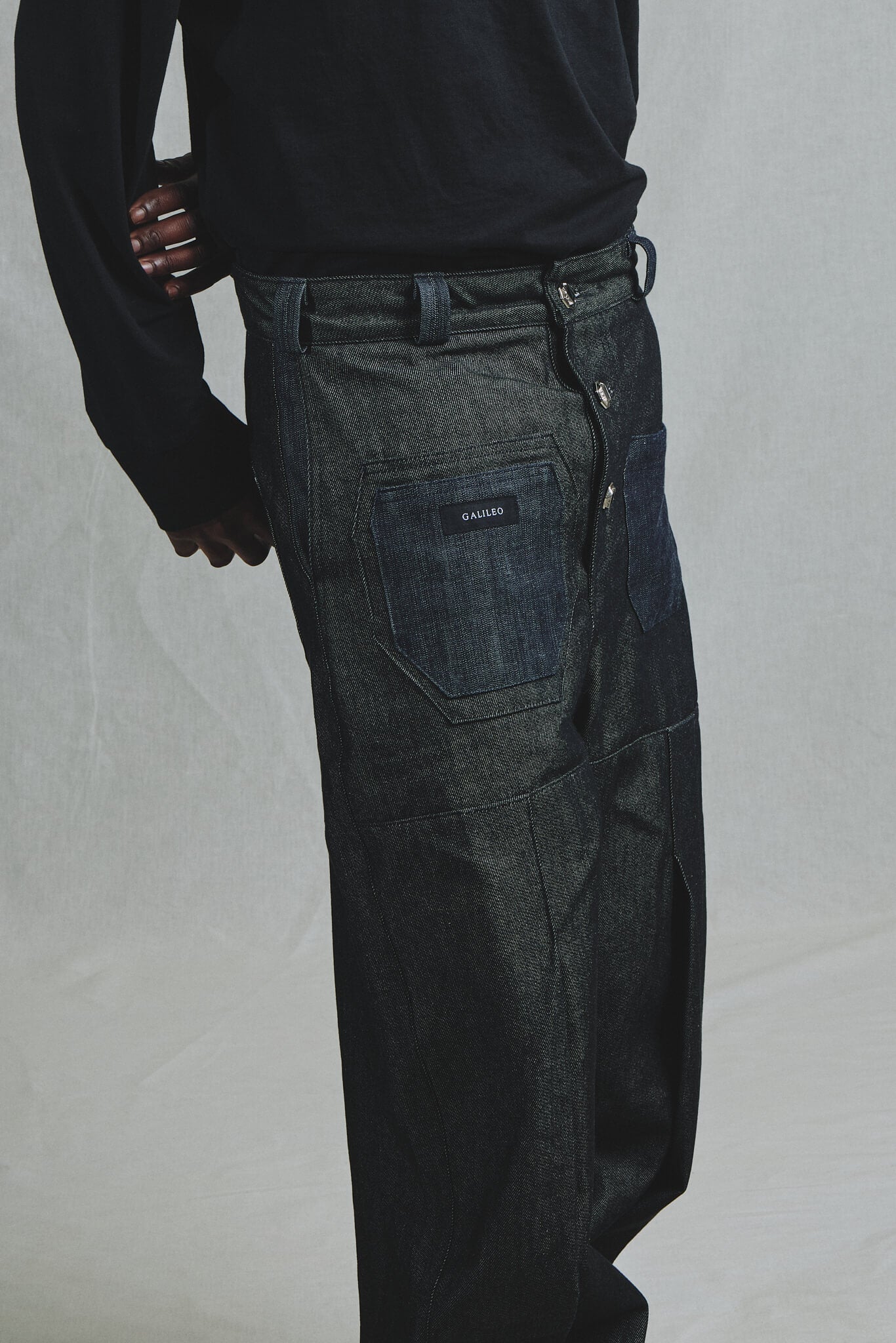 Pantalon Jean Brut Bicolore Coupe Exclusive Galileo 7 Poches