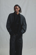 Veste Confort Deadstock Relief et Alcantara Noir Made in Italy