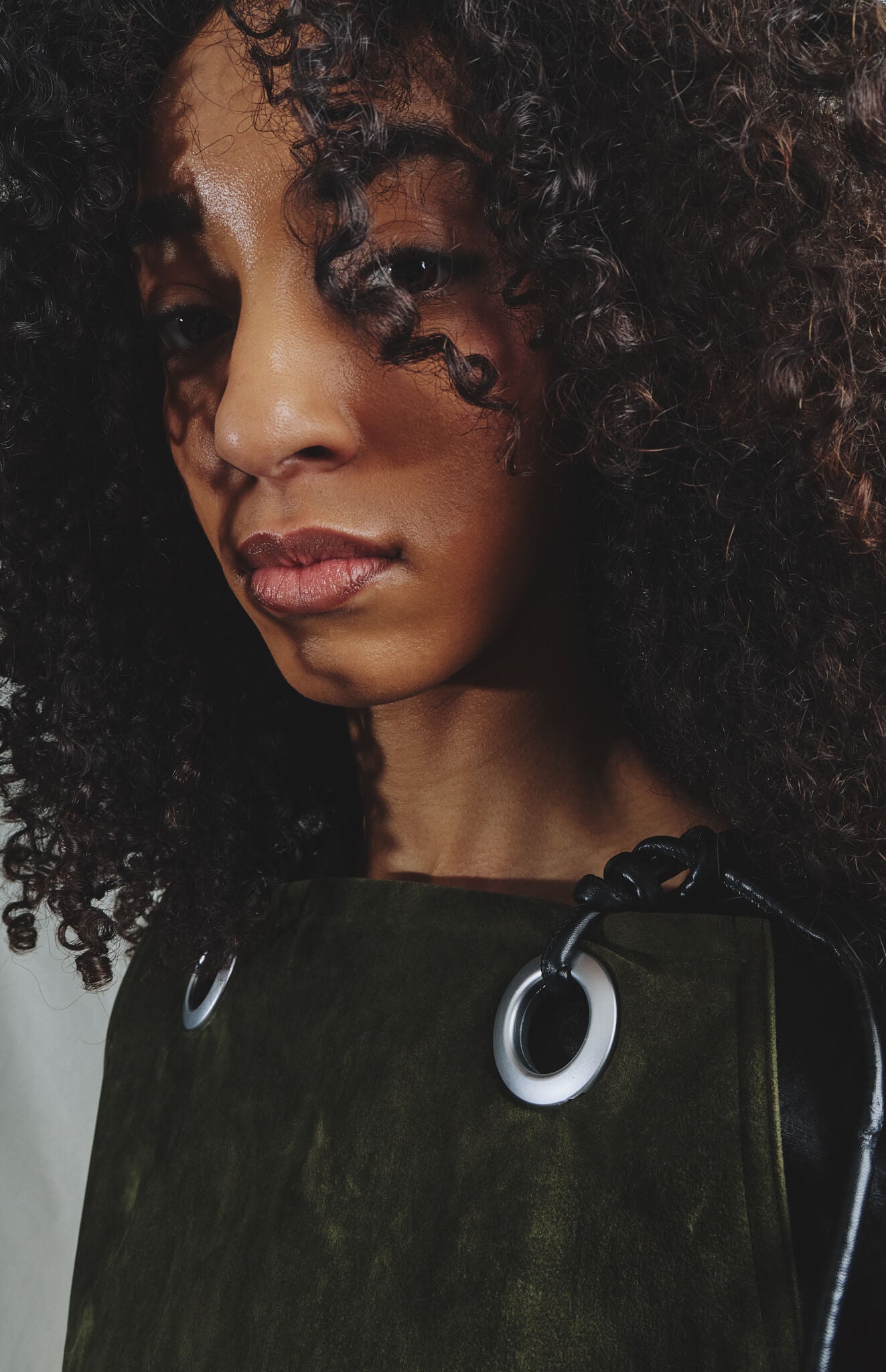 Haut Tablier Alcantara Vert Olive