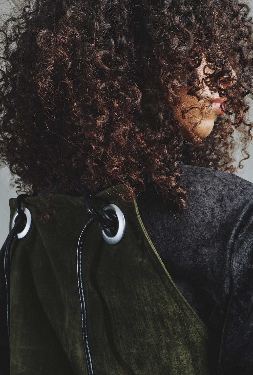 Haut Tablier Alcantara Vert Olive