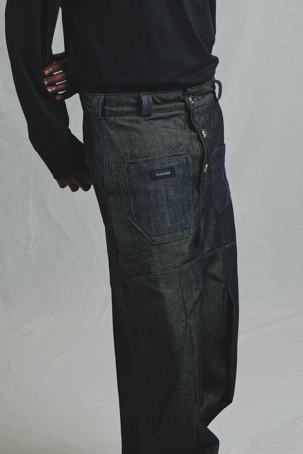 Pantalon Jean Brut Bicolore Coupe Exclusive Galileo 7 Poches