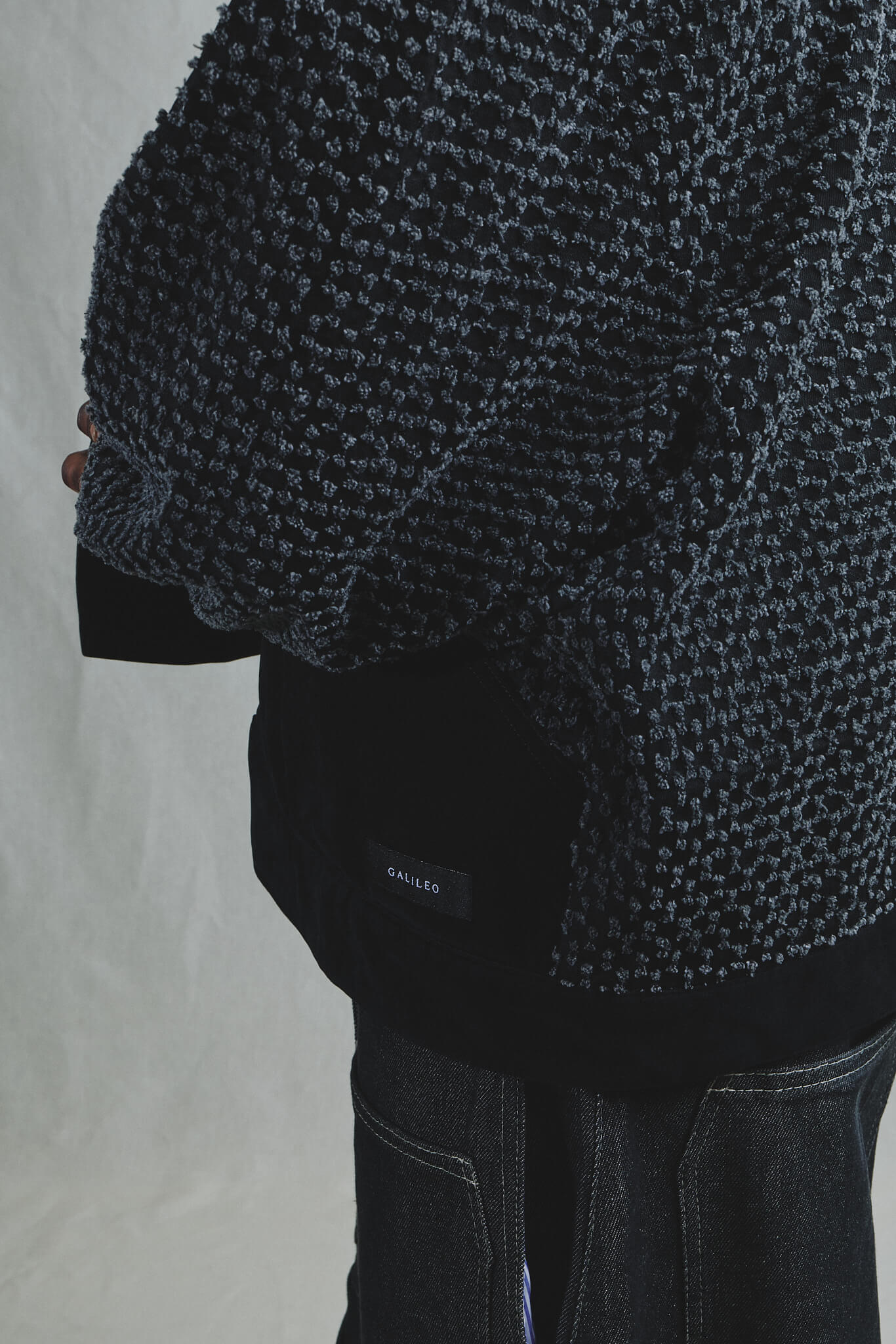 Veste Confort Deadstock Relief et Alcantara Noir Made in Italy
