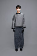 Pantalon à Pinces - Alcantara Gris Pantalons Galileo Couture 