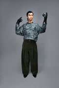Pantalon à Pinces - Alcantara Vert Pantalons Galileo Couture 