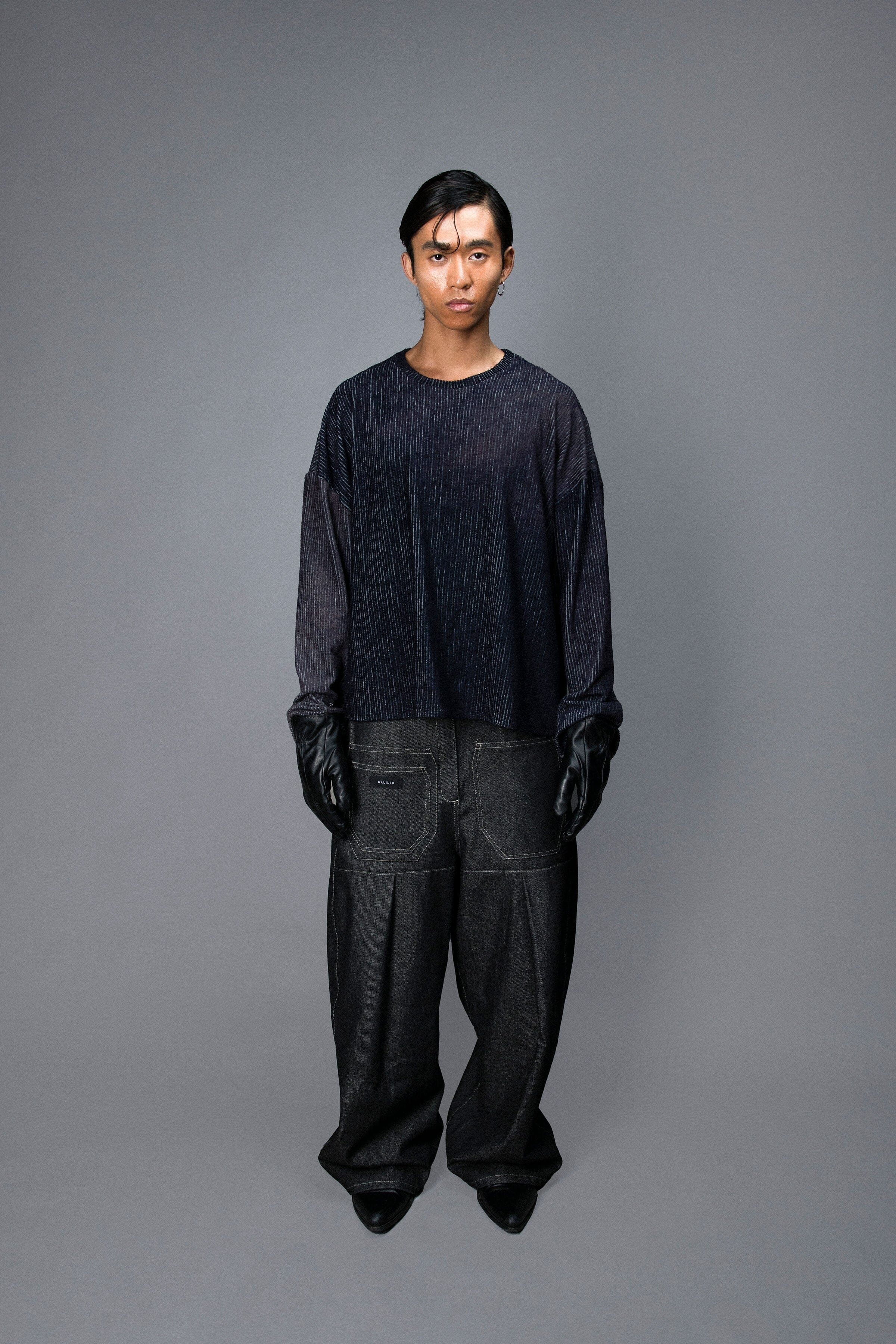 Pantalon Triple Poche - Jean Brut Italien Pantalons Galileo Couture 